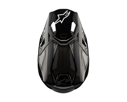 ALPINESTARS 2024 S-M10 SOLID BLACK CARBON HELMET