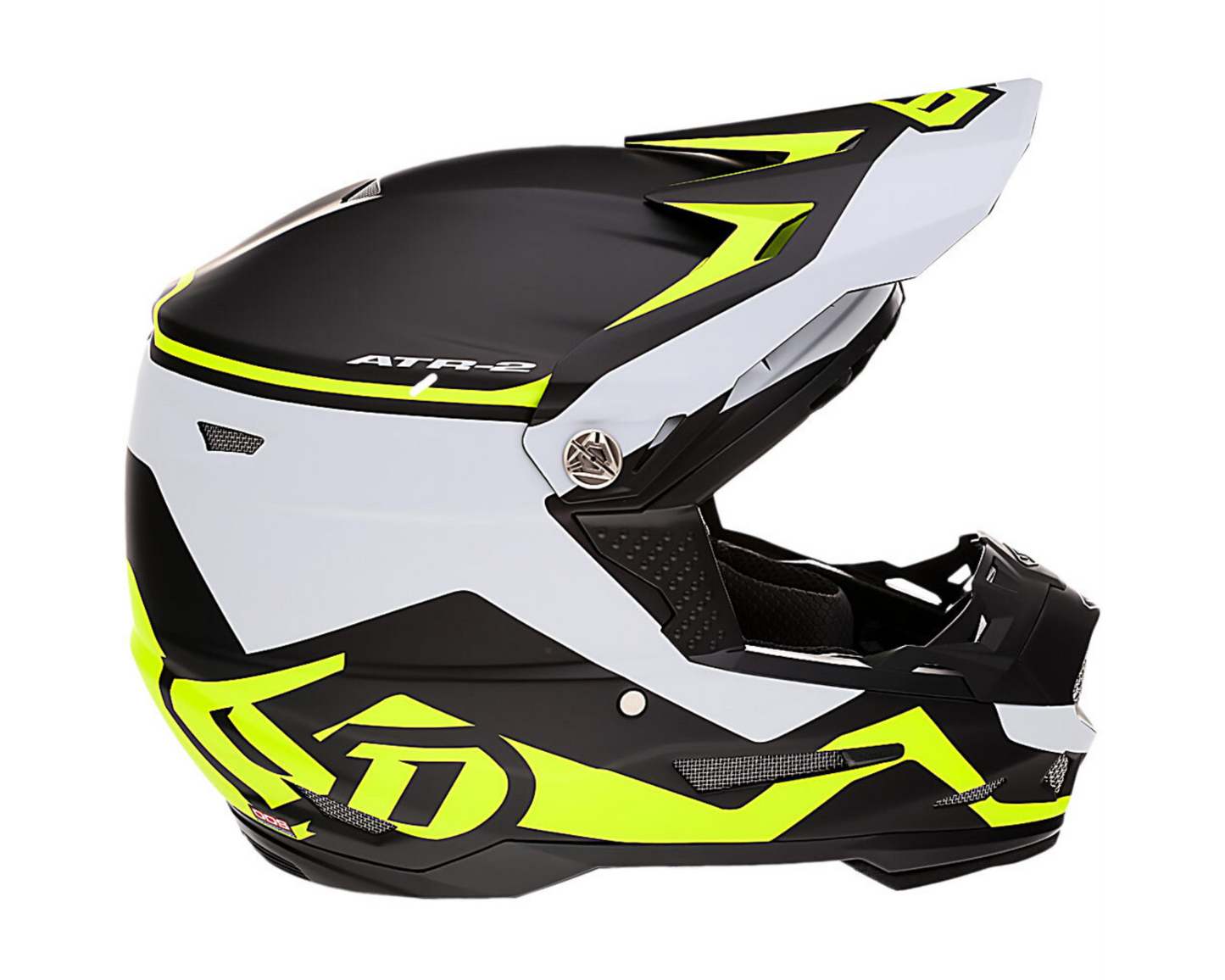 6D ATR-2 DRIVE NEON YELLOW YOUTH HELMET