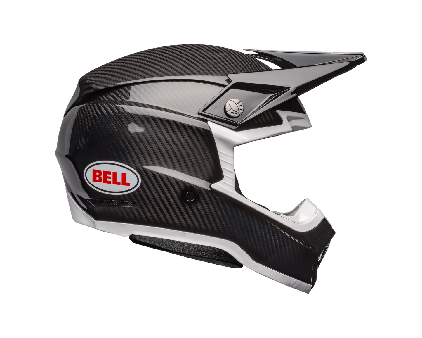 BELL 2024 MOTO-10 SPHERICAL BLACK/WHITE HELMET