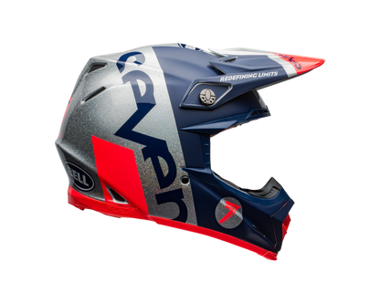 BELL MOTO-9 FLEX SEVEN GALAXY MATTE/GLOSS NAVY/SILVER HELMET