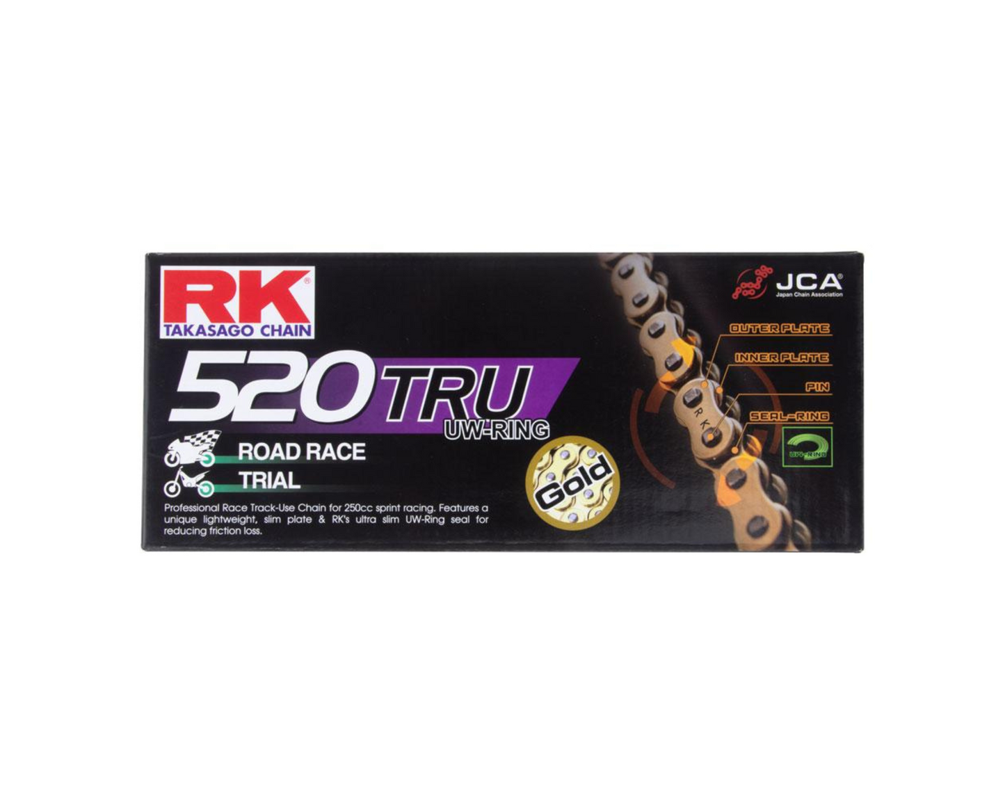 RK CHAINS 520 HEAVY DUTY 120L RACE GOLD CHAIN