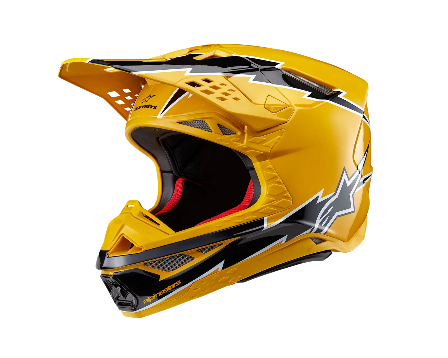 ALPINESTARS 2024 S-M10 AMPRESS BLACK/YELLOW HELMET