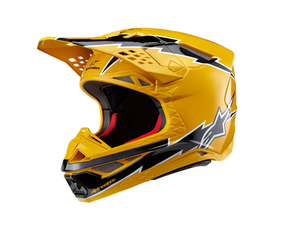 ALPINESTARS 2024 S-M10 AMPRESS BLACK/YELLOW HELMET