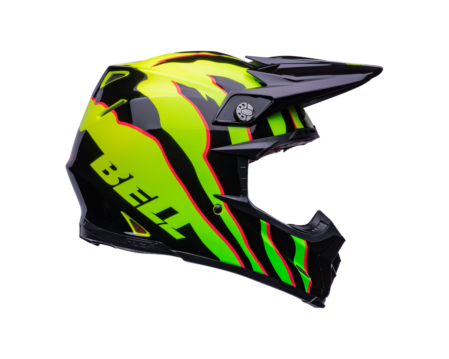 BELL MOTO-9S FLEX CLAW BLACK/GREEN HELMET