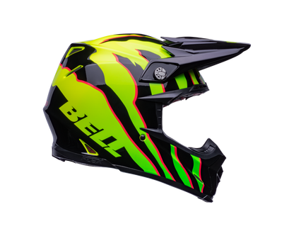 BELL MOTO-9S FLEX CLAW BLACK/GREEN HELMET