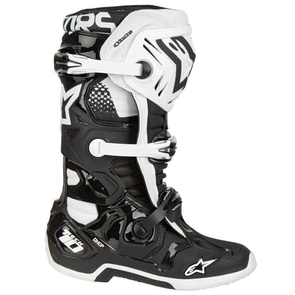 ALPINESTARS 2025 TECH 10 BLACK/WHITE BOOTS