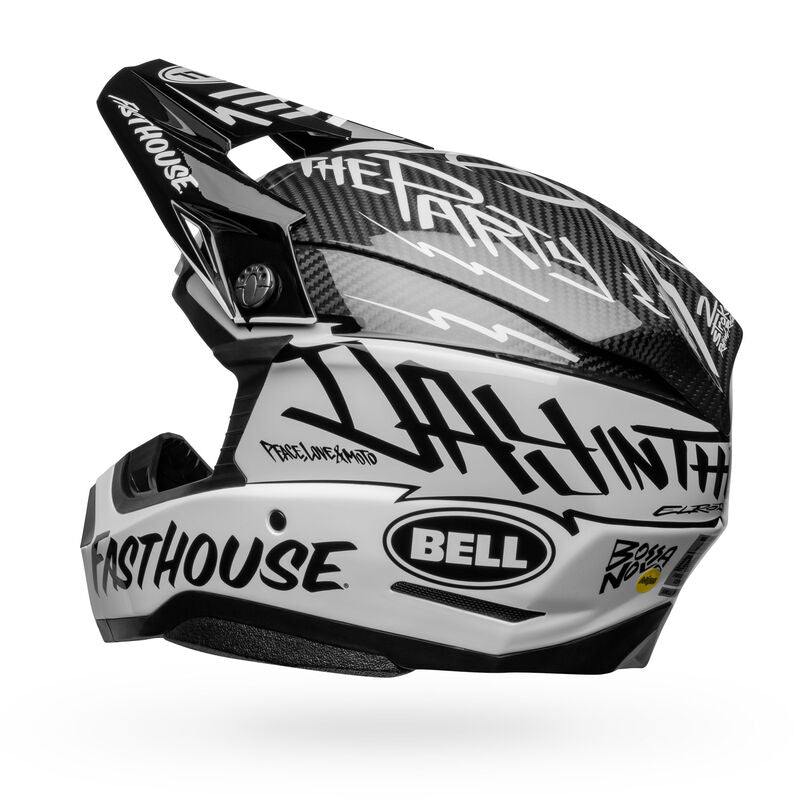 BELL LE MOTO-10 SPHERICAL FASTHOUSE DAY IN THE DIRT BLACK HELMET