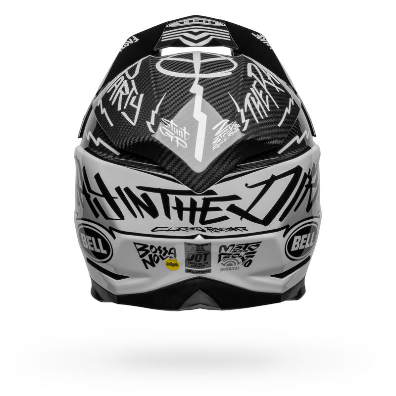 BELL LE MOTO-10 SPHERICAL FASTHOUSE DAY IN THE DIRT BLACK HELMET