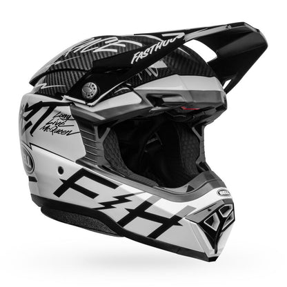 BELL LE MOTO-10 SPHERICAL FASTHOUSE DAY IN THE DIRT BLACK HELMET