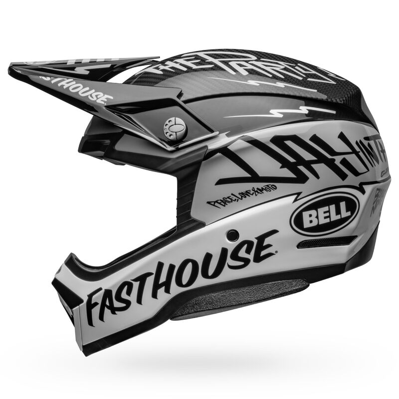 BELL LE MOTO-10 SPHERICAL FASTHOUSE DAY IN THE DIRT BLACK HELMET