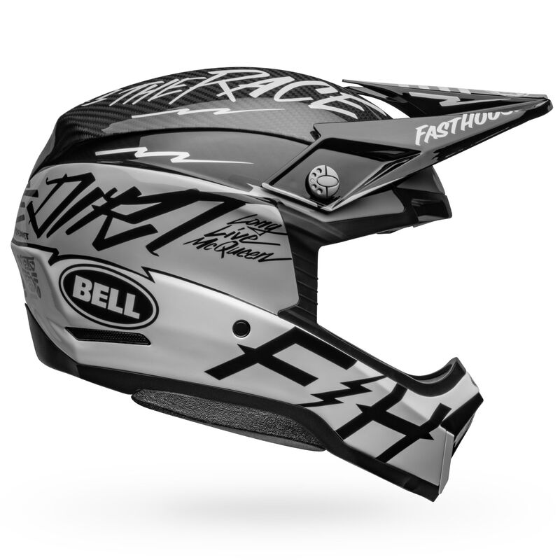 BELL LE MOTO-10 SPHERICAL FASTHOUSE DAY IN THE DIRT BLACK HELMET