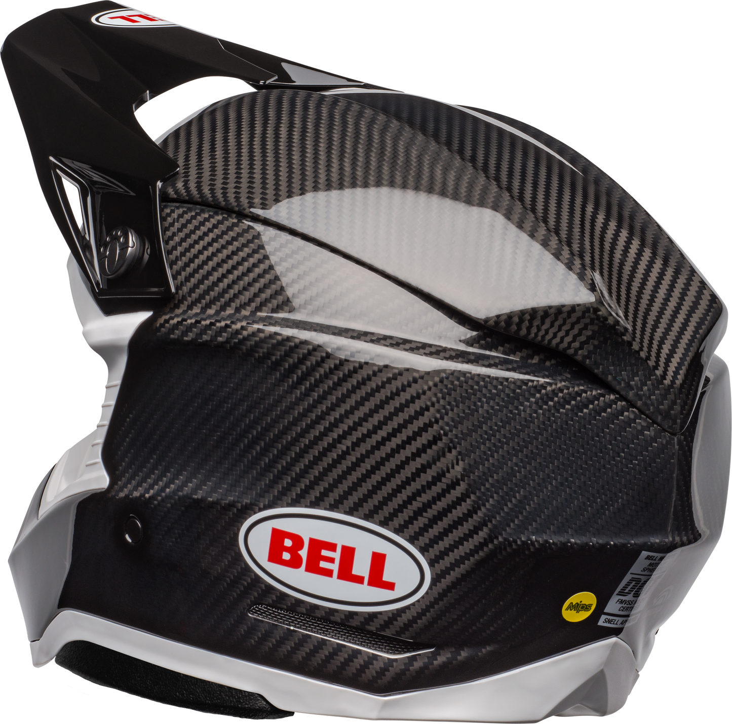 BELL 2024 MOTO-10 SPHERICAL BLACK/WHITE HELMET