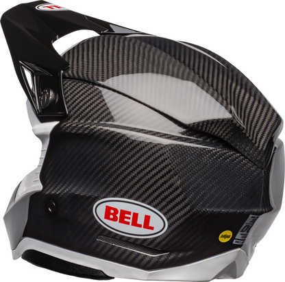 BELL 2024 MOTO-10 SPHERICAL BLACK/WHITE HELMET