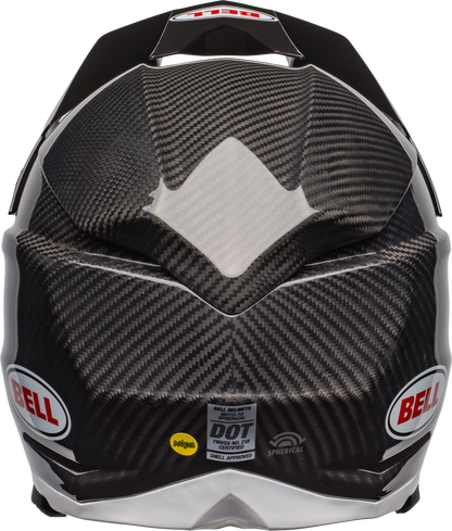 BELL 2024 MOTO-10 SPHERICAL BLACK/WHITE HELMET