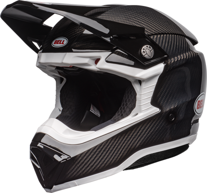 BELL 2024 MOTO-10 SPHERICAL BLACK/WHITE HELMET