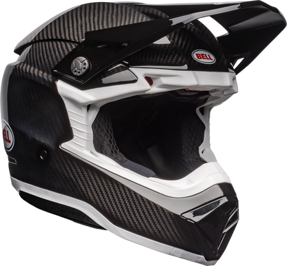 BELL 2024 MOTO-10 SPHERICAL BLACK/WHITE HELMET