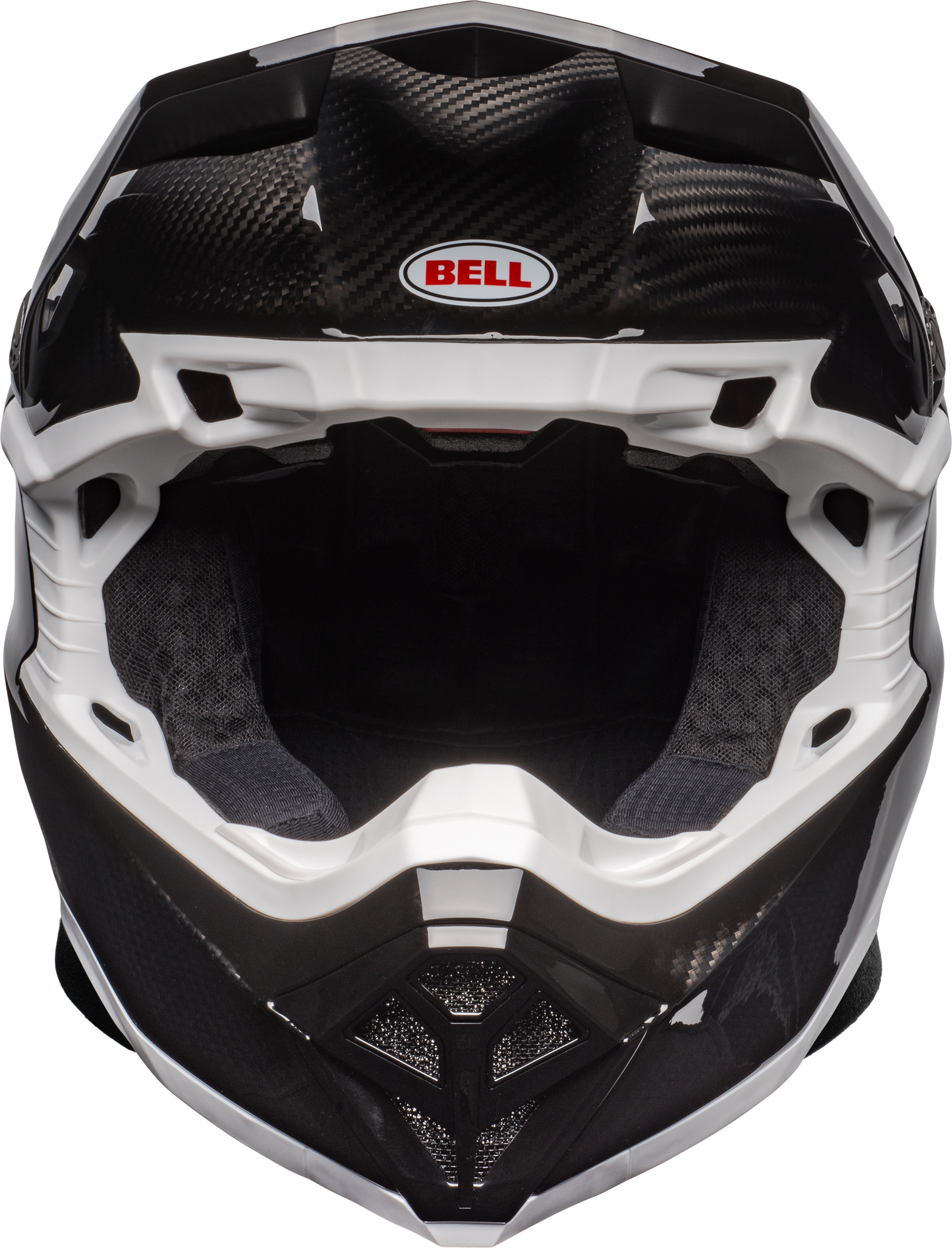 BELL 2024 MOTO-10 SPHERICAL BLACK/WHITE HELMET