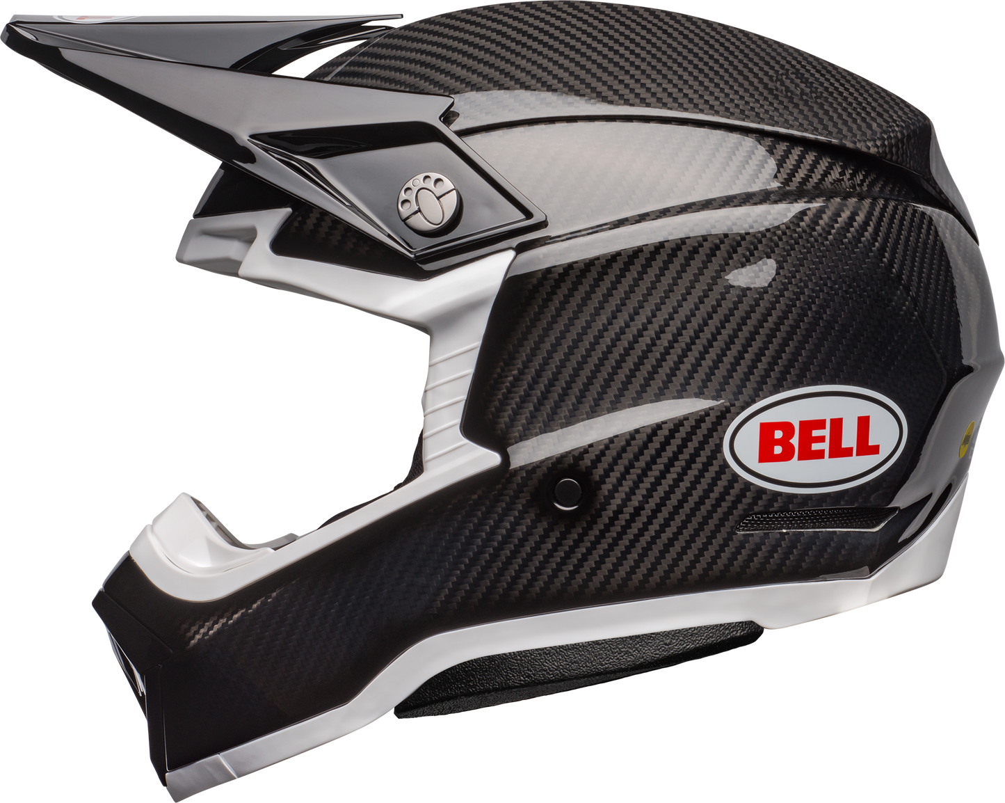 BELL 2024 MOTO-10 SPHERICAL BLACK/WHITE HELMET