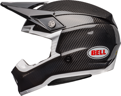 BELL 2024 MOTO-10 SPHERICAL BLACK/WHITE HELMET