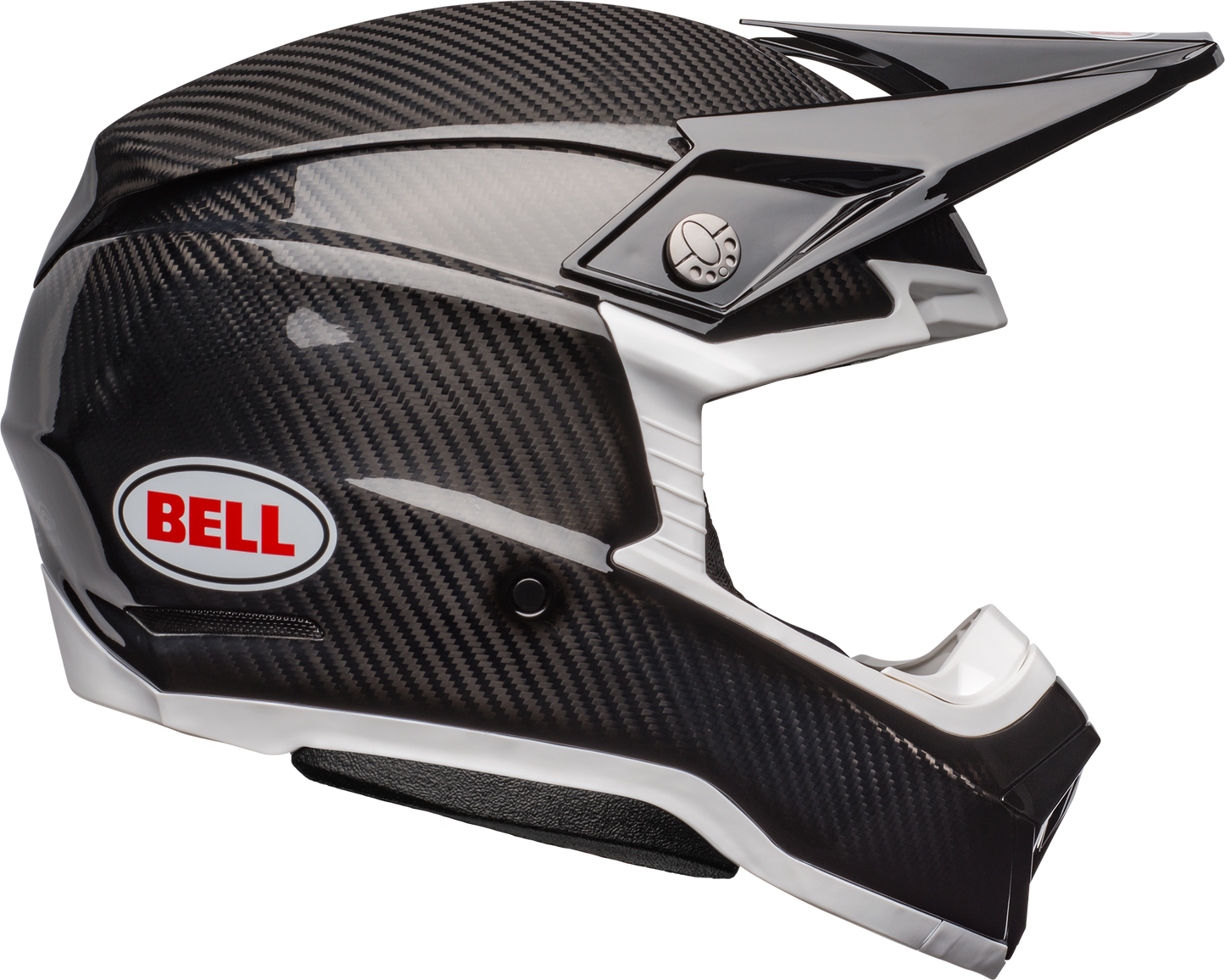 BELL 2024 MOTO-10 SPHERICAL BLACK/WHITE HELMET