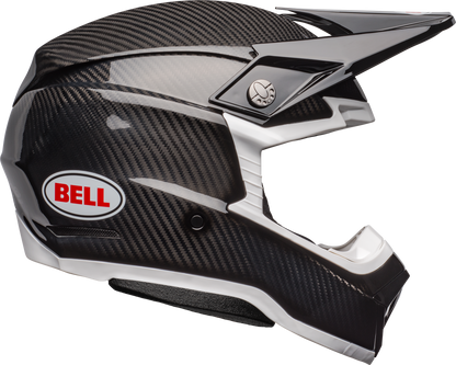 BELL 2024 MOTO-10 SPHERICAL BLACK/WHITE HELMET