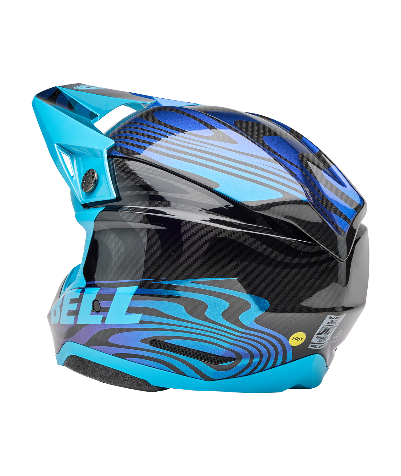 BELL 2025 MOTO-10 SPHERICAL CORTEX BLUE HELMET