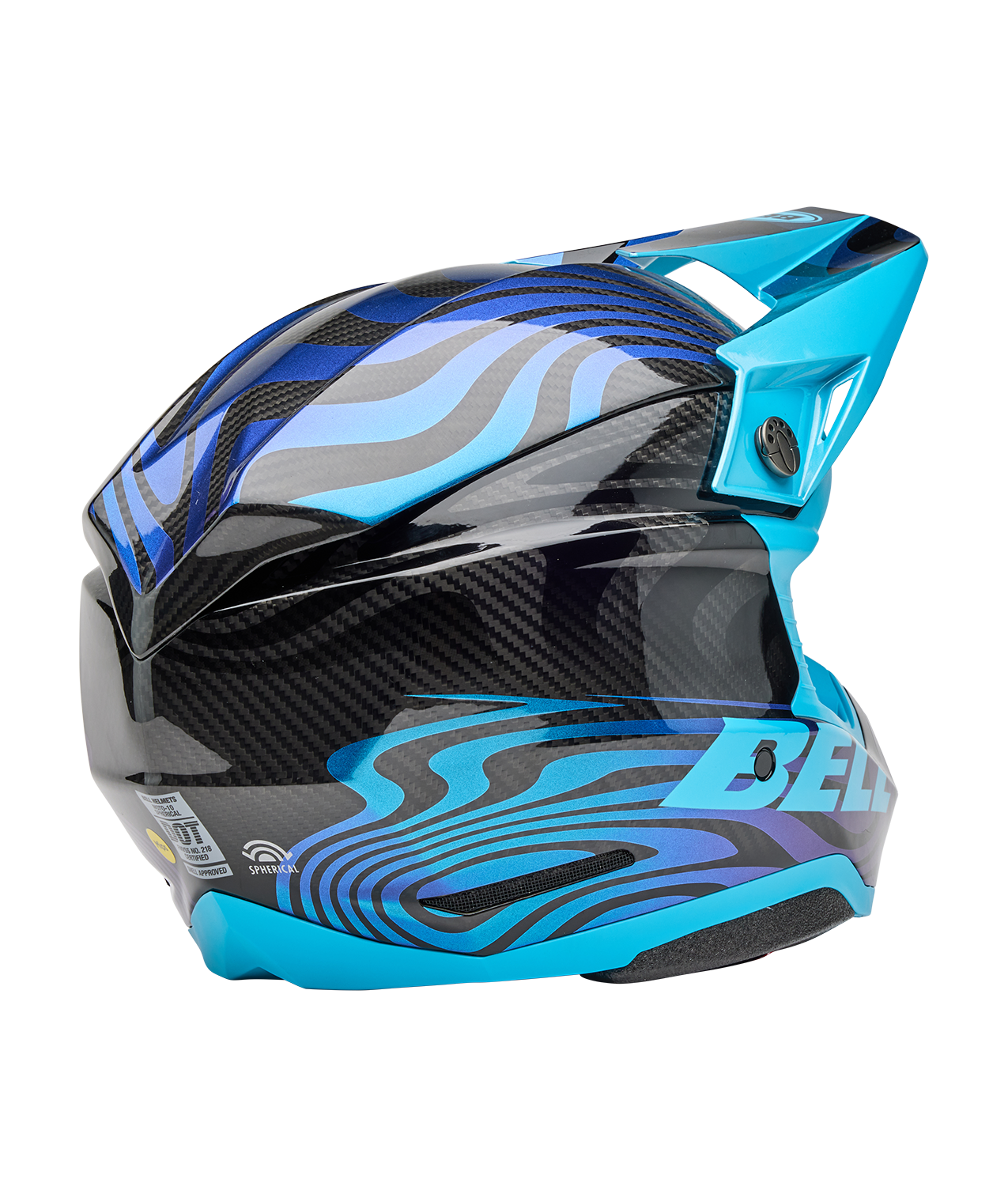 BELL 2025 MOTO-10 SPHERICAL CORTEX BLUE HELMET