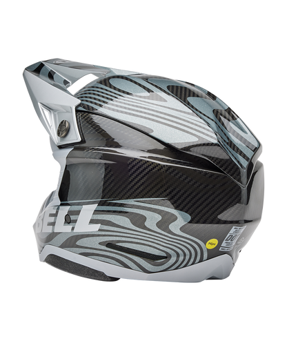 BELL 2025 MOTO-10 SPHERICAL CORTEX SILVER/GREY HELMET