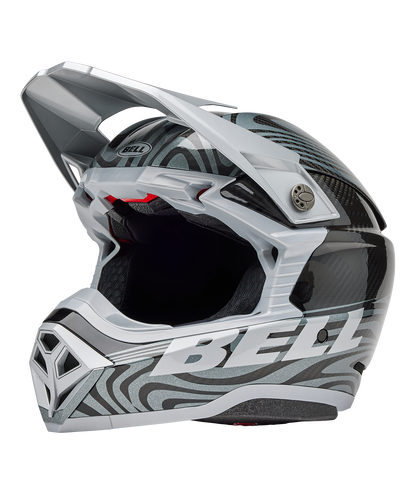 BELL 2025 MOTO-10 SPHERICAL CORTEX SILVER/GREY HELMET