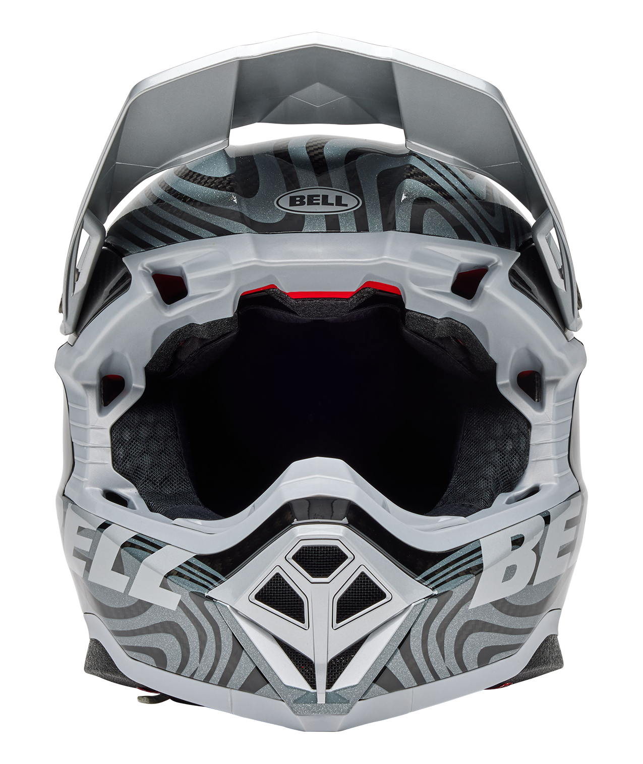 BELL 2025 MOTO-10 SPHERICAL CORTEX SILVER/GREY HELMET