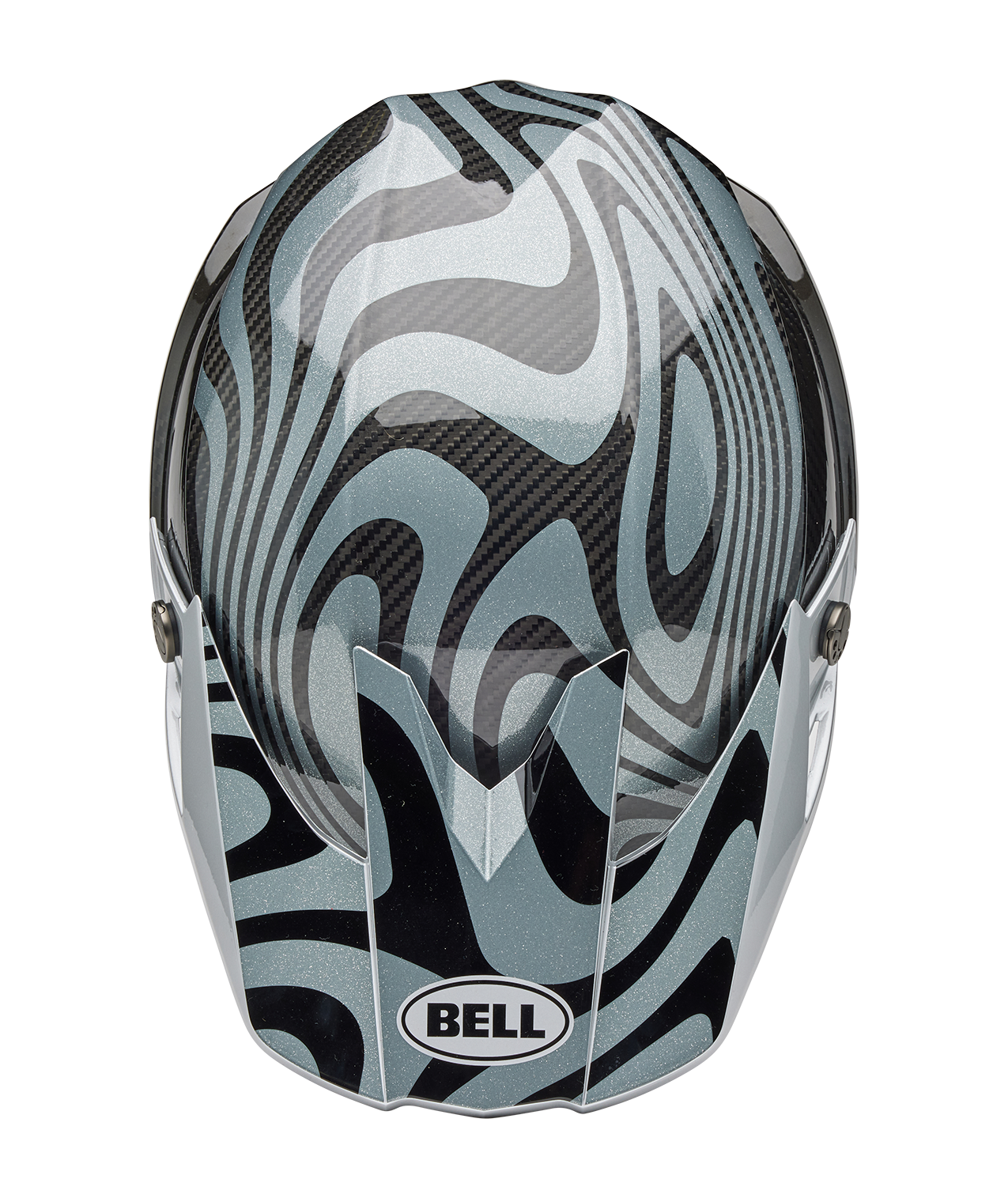 BELL 2025 MOTO-10 SPHERICAL CORTEX SILVER/GREY HELMET