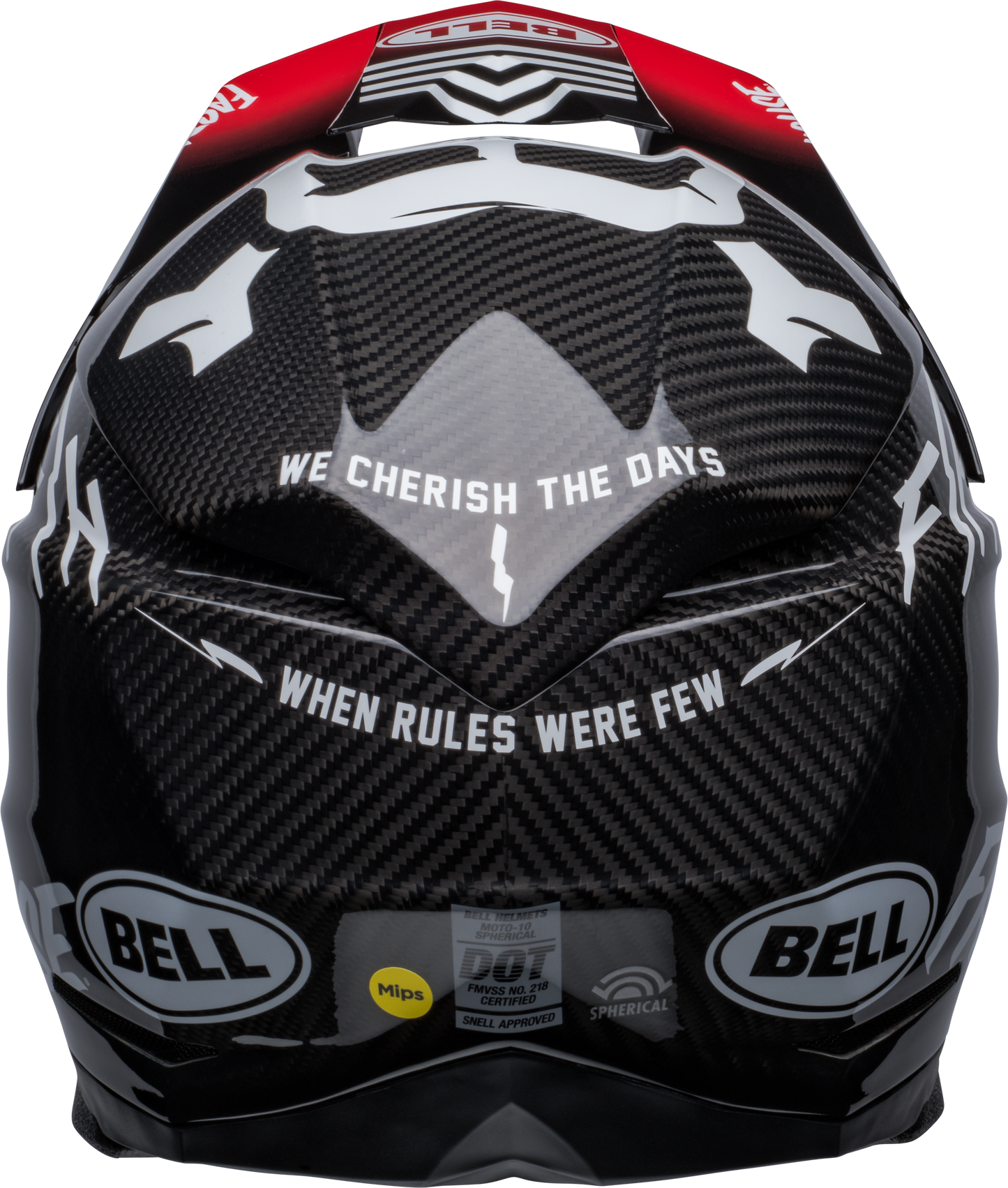 BELL 2024 MOTO-10 SPHERICAL FASTHOUSE PRIVATEER BLACK/RED HELMET