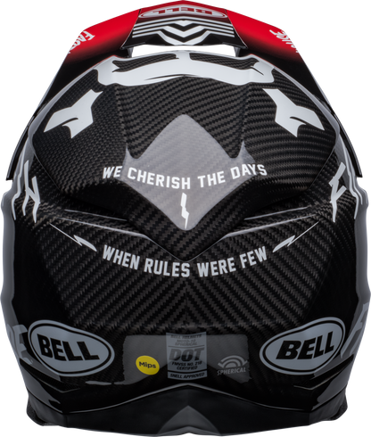 BELL 2024 MOTO-10 SPHERICAL FASTHOUSE PRIVATEER BLACK/RED HELMET