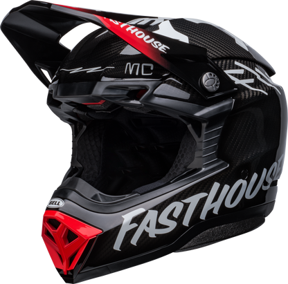 BELL 2024 MOTO-10 SPHERICAL FASTHOUSE PRIVATEER BLACK/RED HELMET