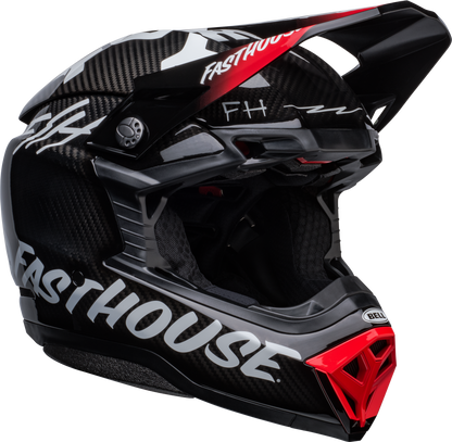 BELL 2024 MOTO-10 SPHERICAL FASTHOUSE PRIVATEER BLACK/RED HELMET