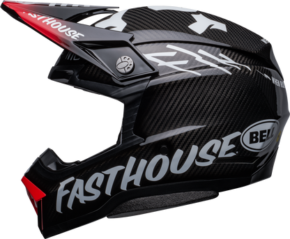 BELL 2024 MOTO-10 SPHERICAL FASTHOUSE PRIVATEER BLACK/RED HELMET