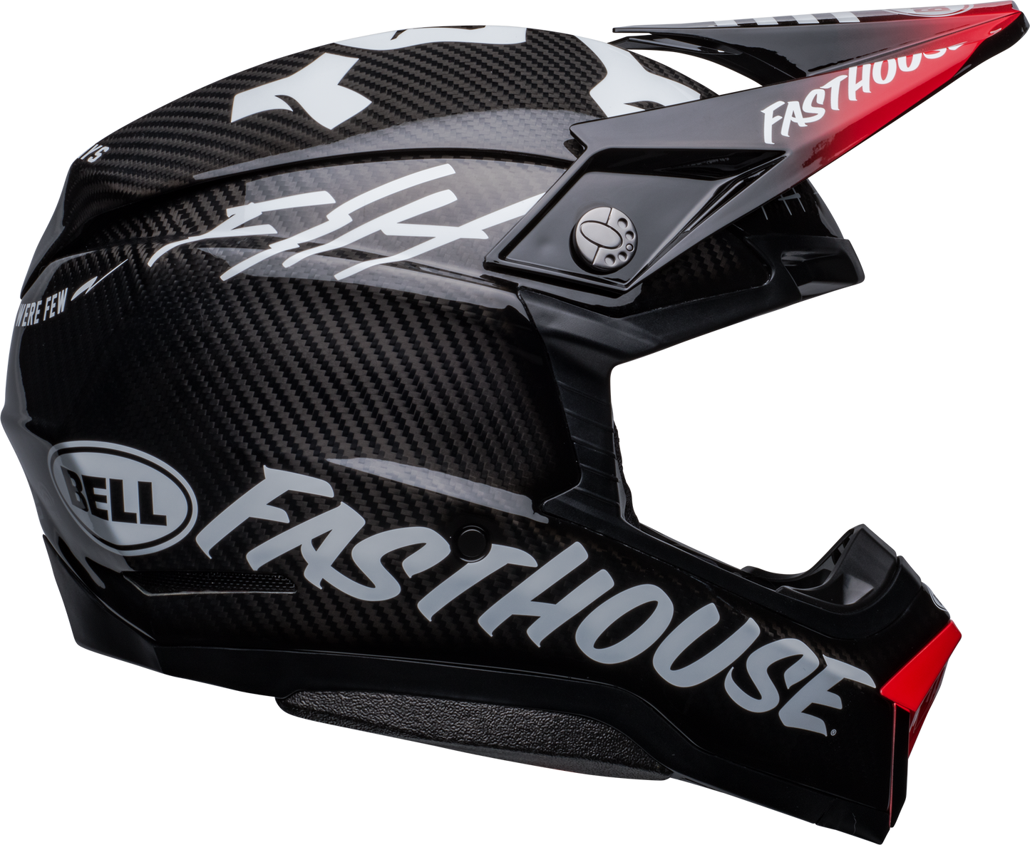 BELL 2024 MOTO-10 SPHERICAL FASTHOUSE PRIVATEER BLACK/RED HELMET