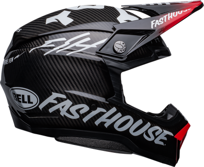 BELL 2024 MOTO-10 SPHERICAL FASTHOUSE PRIVATEER BLACK/RED HELMET