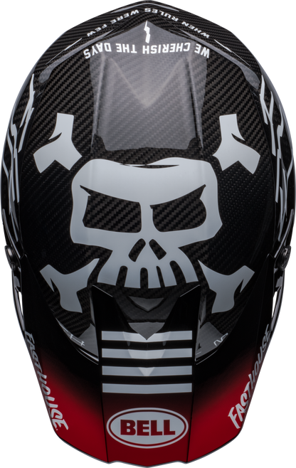 BELL 2024 MOTO-10 SPHERICAL FASTHOUSE PRIVATEER BLACK/RED HELMET