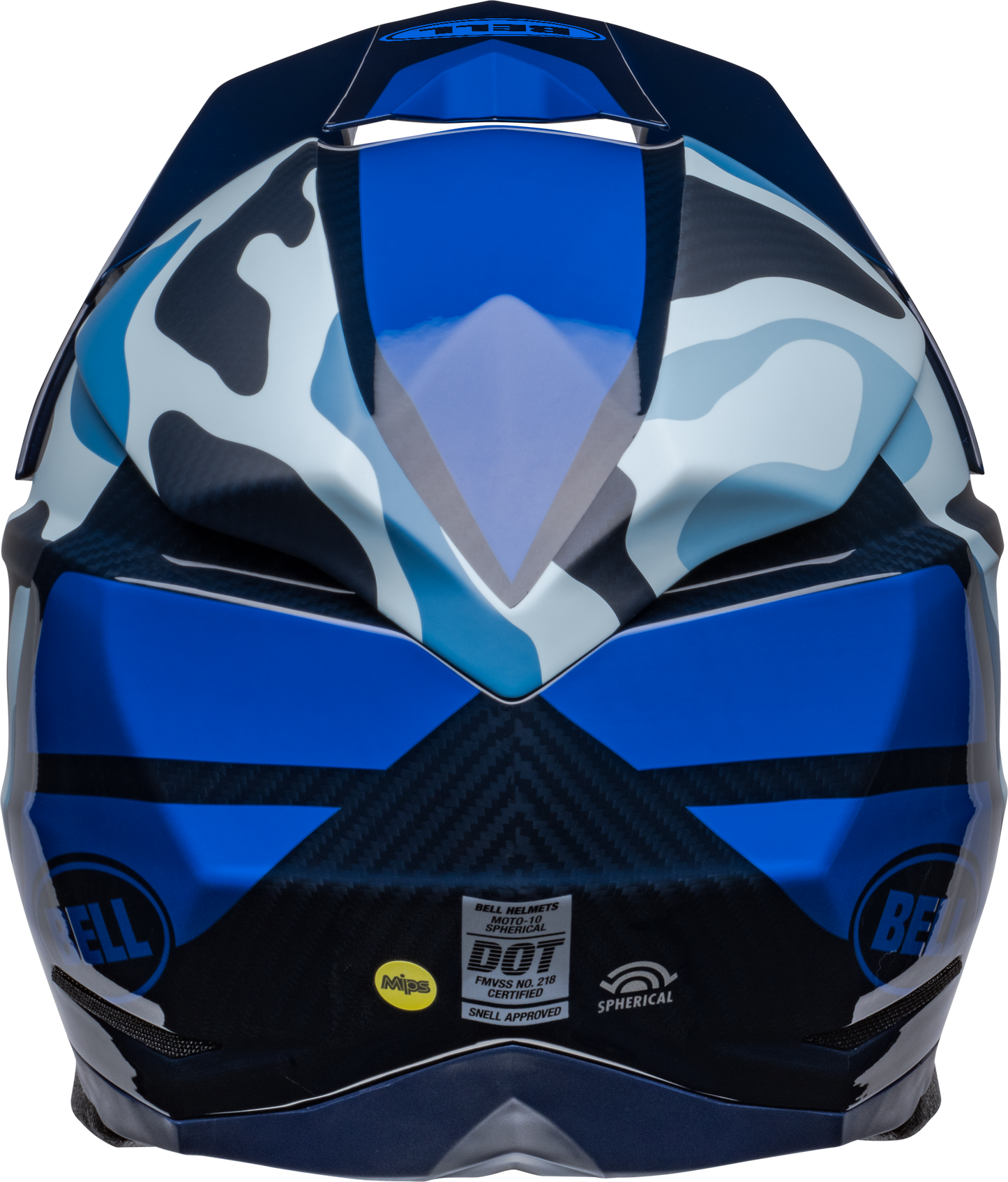 BELL MOTO-10 SPHERICAL FERRANDIS MECHANT DARK BLUE/LIGHT BLUE HELMET