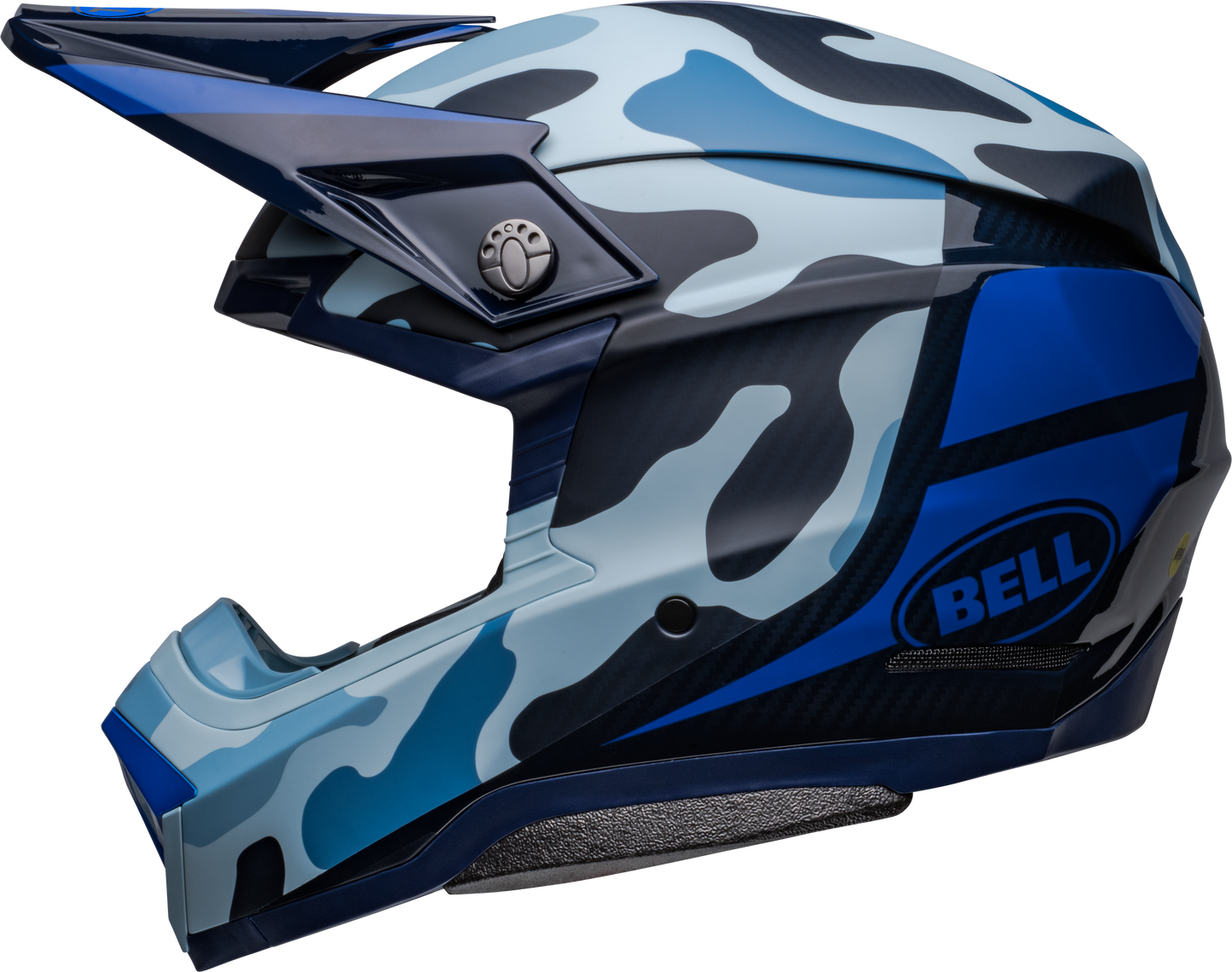 BELL MOTO-10 SPHERICAL FERRANDIS MECHANT DARK BLUE/LIGHT BLUE HELMET