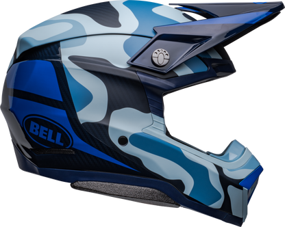 BELL MOTO-10 SPHERICAL FERRANDIS MECHANT DARK BLUE/LIGHT BLUE HELMET