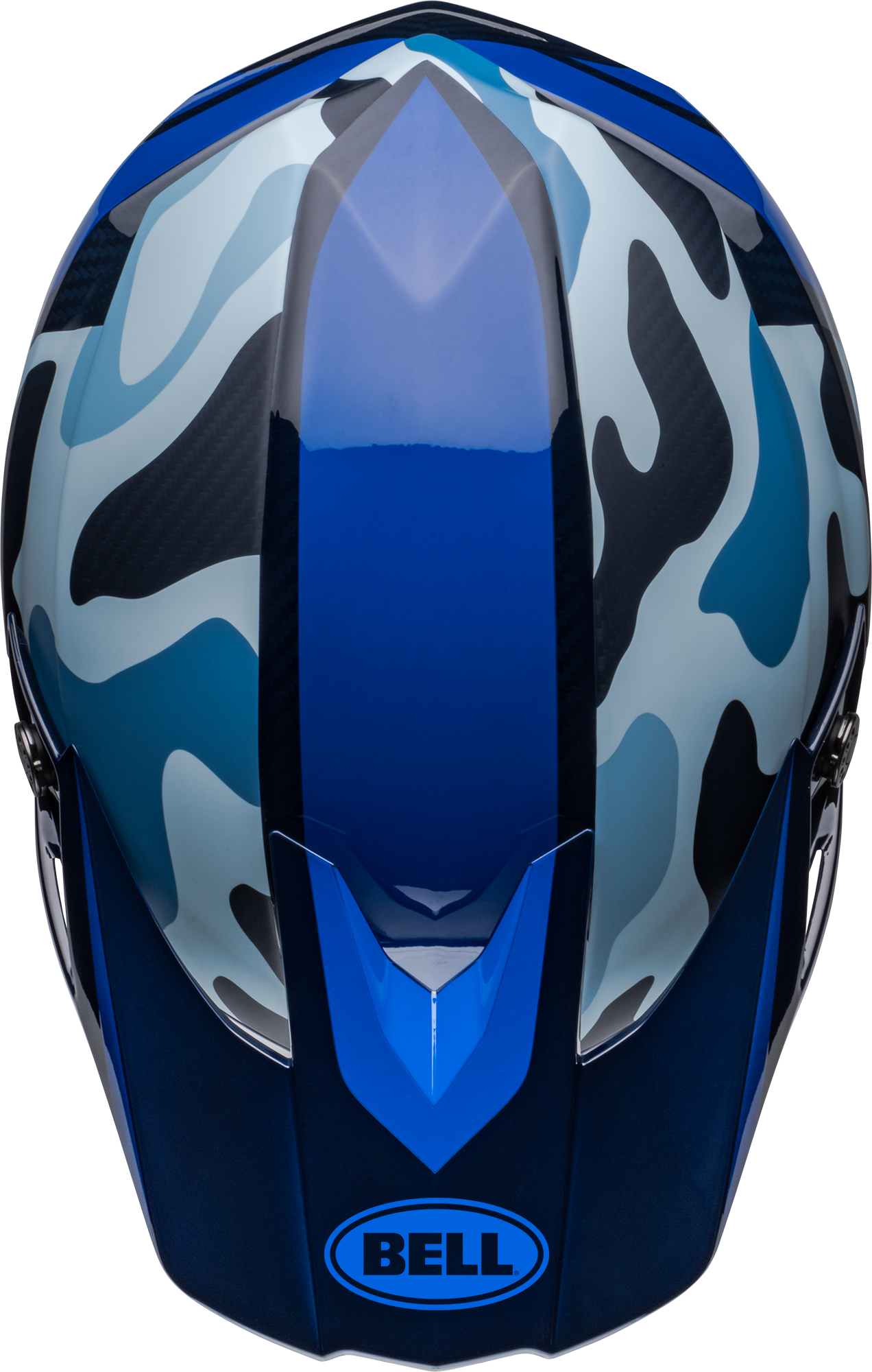 BELL MOTO-10 SPHERICAL FERRANDIS MECHANT DARK BLUE/LIGHT BLUE HELMET