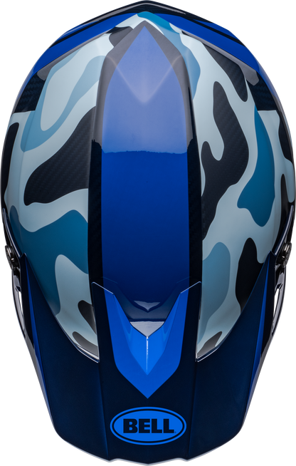 BELL MOTO-10 SPHERICAL FERRANDIS MECHANT DARK BLUE/LIGHT BLUE HELMET