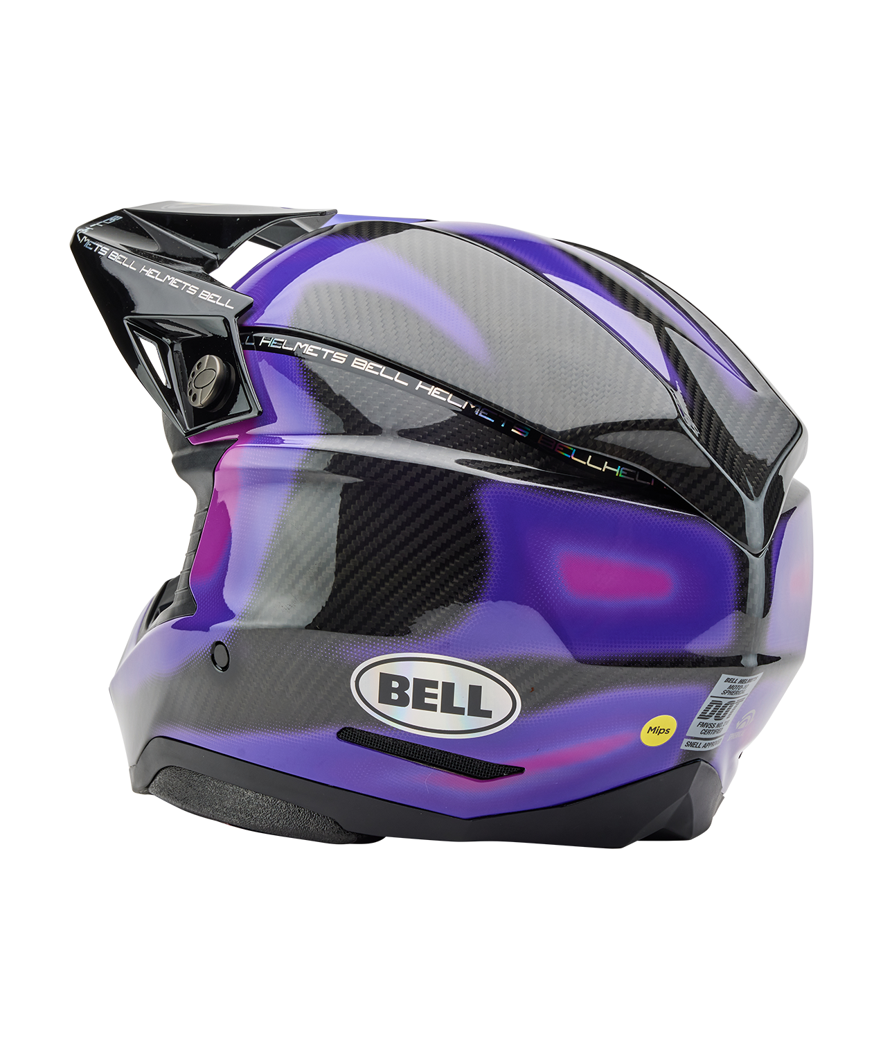 BELL 2025 MOTO-10 SPHERICAL FLARE PURPLE HELMET