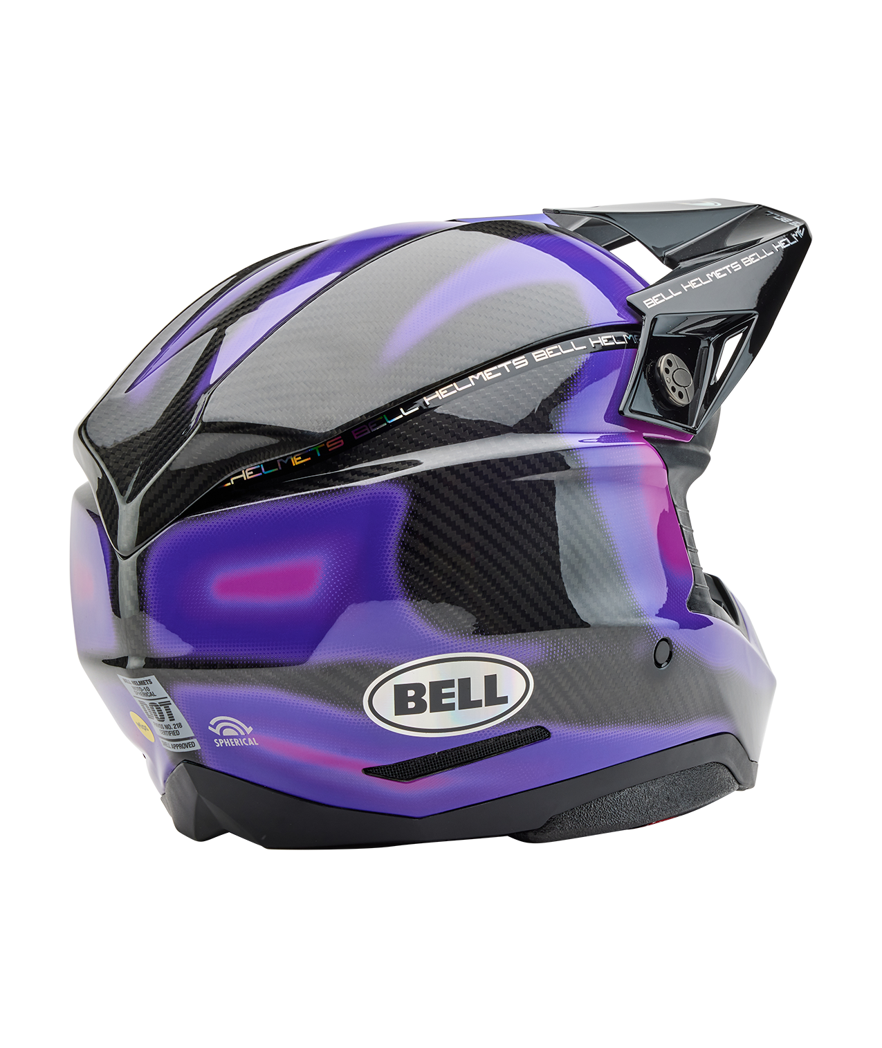 BELL 2025 MOTO-10 SPHERICAL FLARE PURPLE HELMET