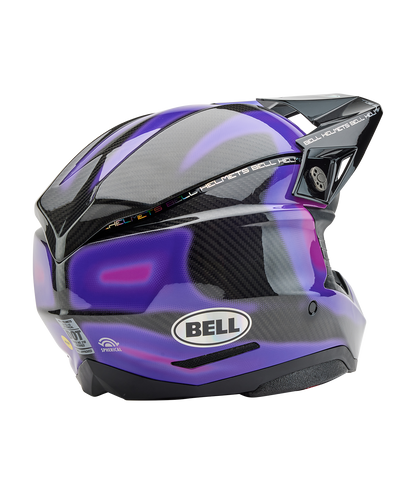 BELL 2025 MOTO-10 SPHERICAL FLARE PURPLE HELMET