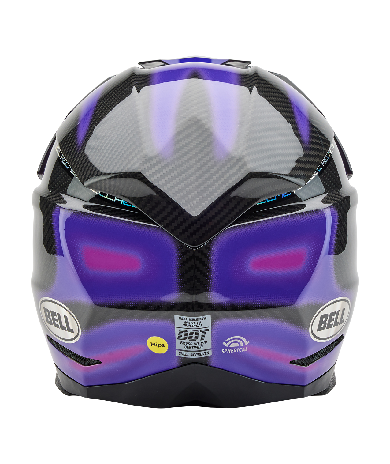 BELL 2025 MOTO-10 SPHERICAL FLARE PURPLE HELMET