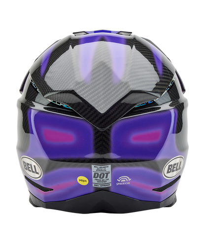 BELL 2025 MOTO-10 SPHERICAL FLARE PURPLE HELMET