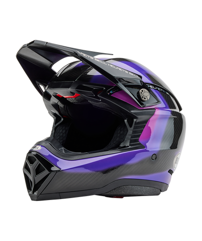 BELL 2025 MOTO-10 SPHERICAL FLARE PURPLE HELMET